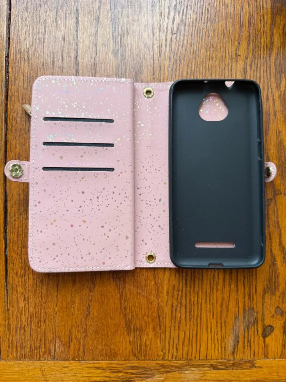 Phone Case‎ for SCHOK Volt SV55 SV55216 Zipper Wallet Crossbody with Strap Pink